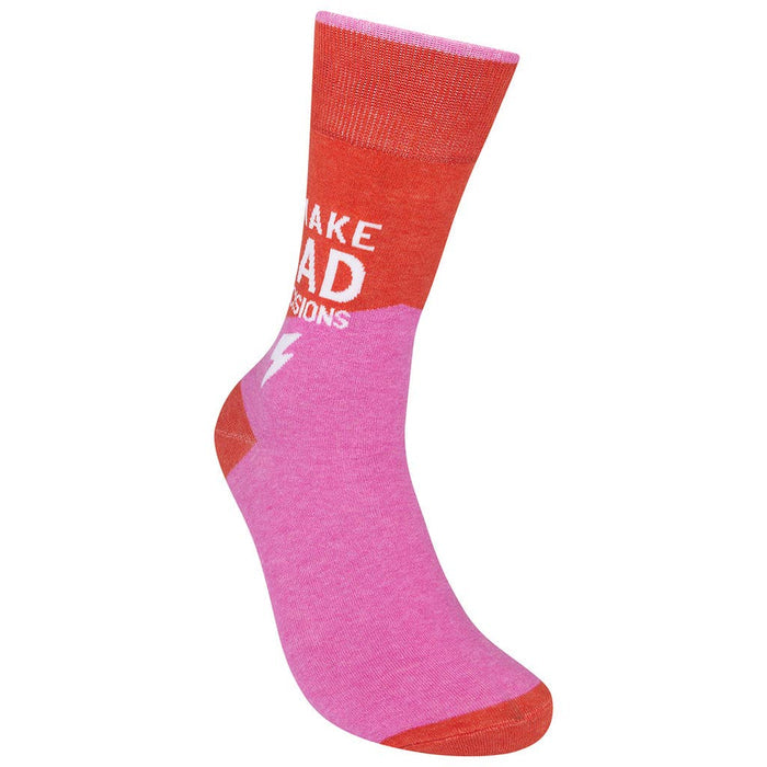 I Make Bad Decisions Socks - Closeout | Funatic - Wichita Home Outlet