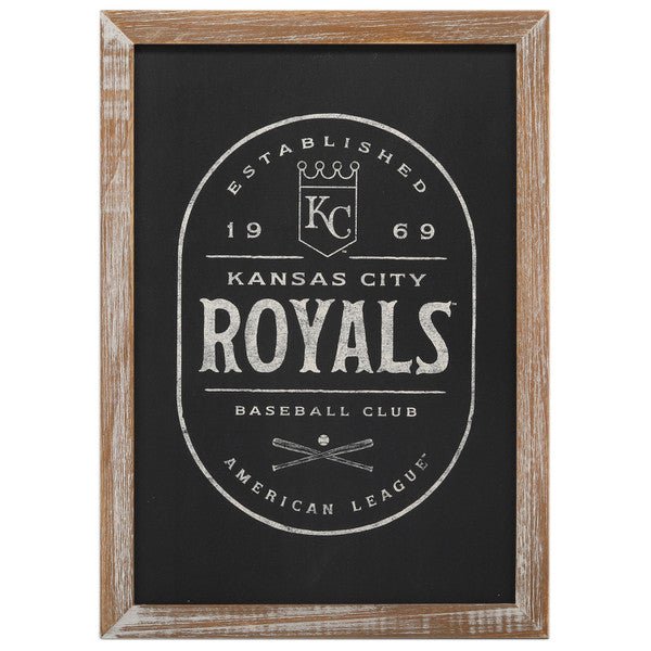 Kansas City Royals Ball Club Framed Wood Wall Decor - Wichita Home Outlet