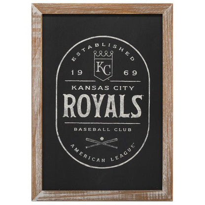 Kansas City Royals Ball Club Framed Wood Wall Decor - Wichita Home Outlet