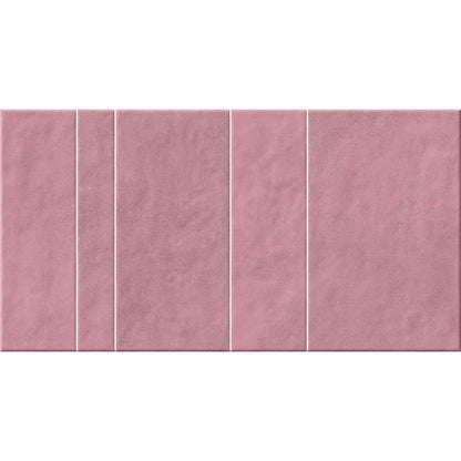 Kian Pink Glossy 31.6 x 60cm Feature Wall Tile - 1.52sqm perbox