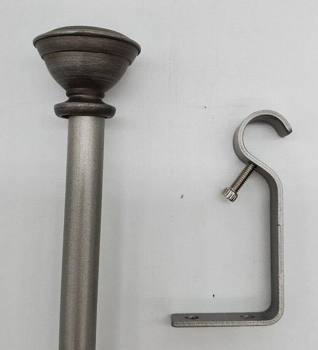 Knob 1/2" Adjustable Curtain Rod - Wichita Home Outlet