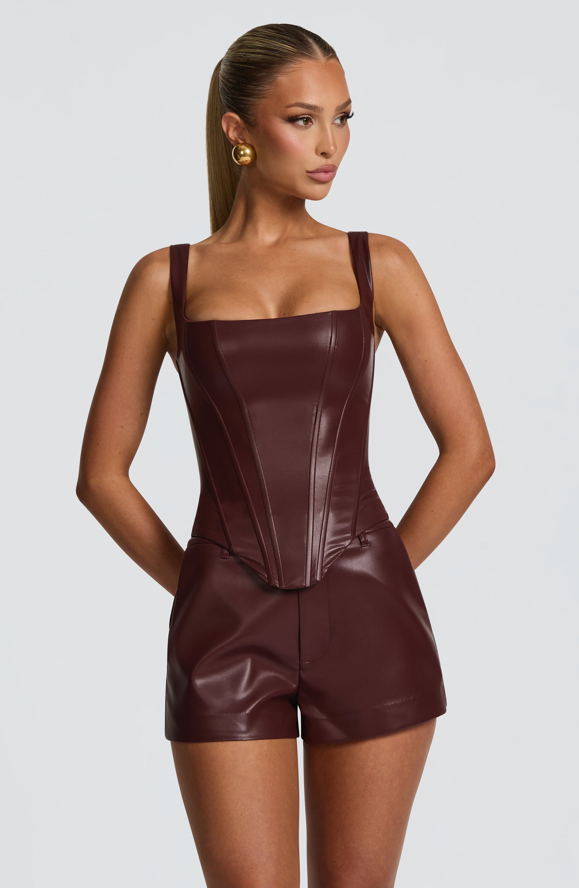 Liv Shorts - Burgundy