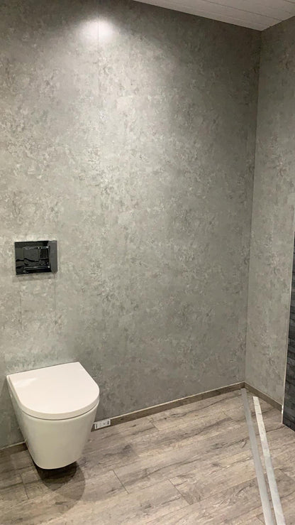 Lusso Panel Essentials Polished Concrete Matt Panels - 4 Pack