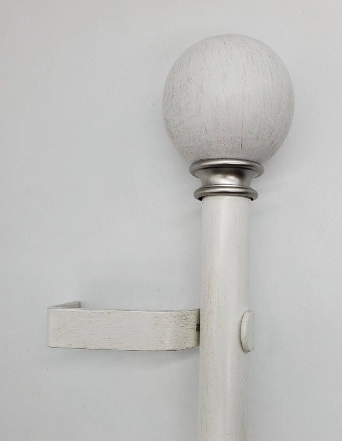 Lyla 1" Adjustable Curtain Rod - Two Colors, Two Sizes - Wichita Home Outlet