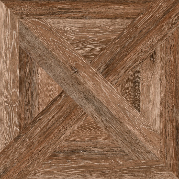 Manhattan Cherry Woodeffect 59.4 x 59.4cm Rectified Porcelain Tile - 1.05sqm perbox