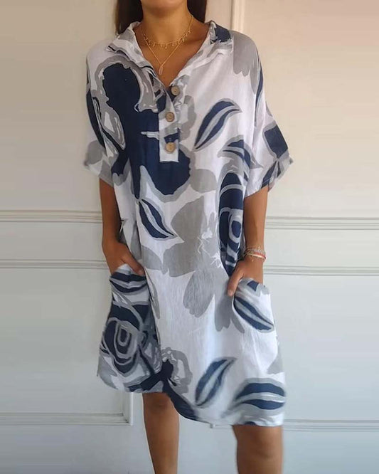 Marjorie - Floral Shirt Dress