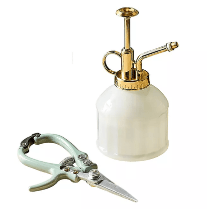 Modern Sprout Gardening Shears and Glass Plant Mister Set - Wichita Home Outlet