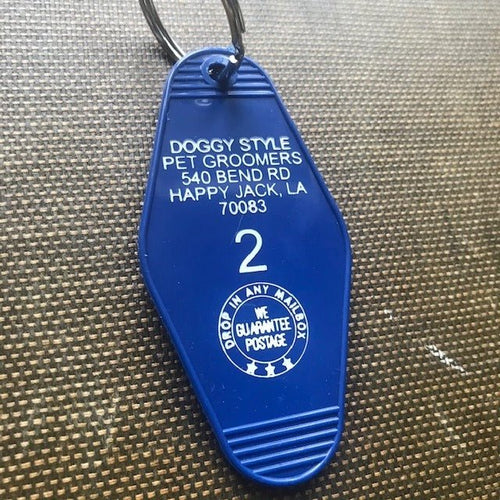 Motel Key Fob - Doggy Style Pet Groomers - Wichita Home Outlet