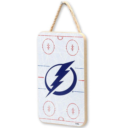 National Hockey League Tampa Bay Lightning Rink Hanging Wood Wall Decor - Wichita Home Outlet