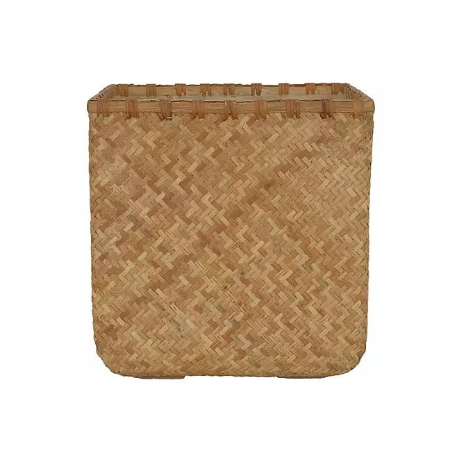 Natural Woven Square Planter - Wichita Home Outlet