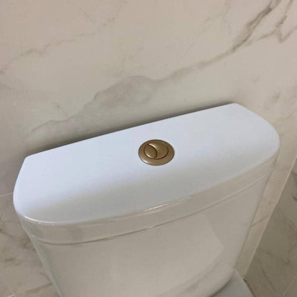 Objekt Ceramica Dual Flush Button - Matt Brass