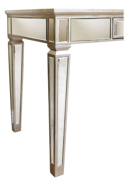 Omni Glamorous Glass 1 Drawer Mirrored Desk - Wichita Home Outlet