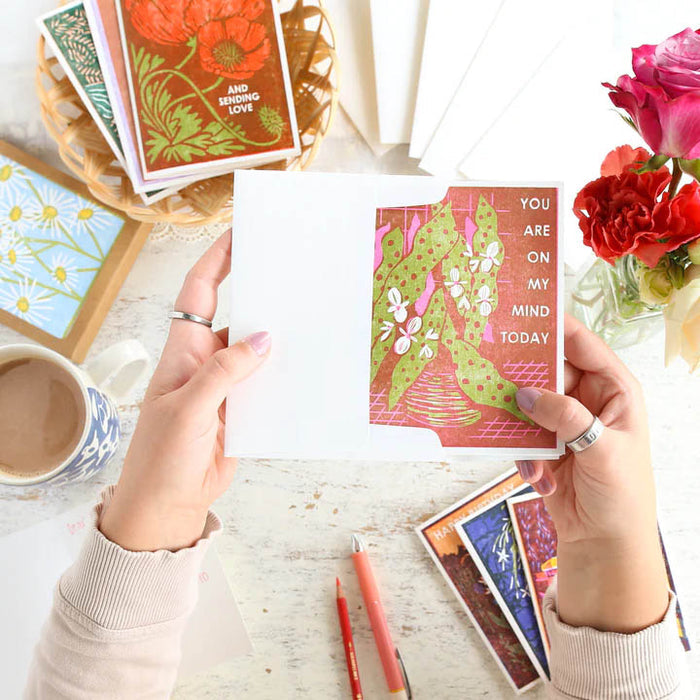 On My Mind (Begonia Maculata) Friendship Card