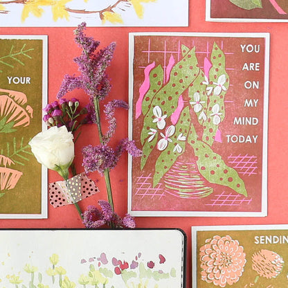 On My Mind (Begonia Maculata) Friendship Card