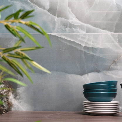 Onyx Turquoise 60 x 120cm Polished Rectified Tile - 1.44sqm perbox