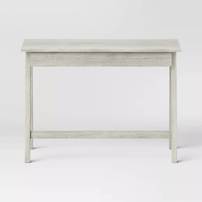 Paulo Wood Writing Desk with Drawer - Off White - Wichita Home Outlet
