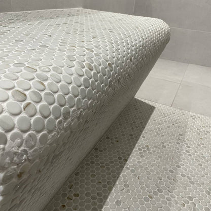 Penny Calacatta Gold Matte Non Slip 28.6 x 28.6cm Mosaic Sheet