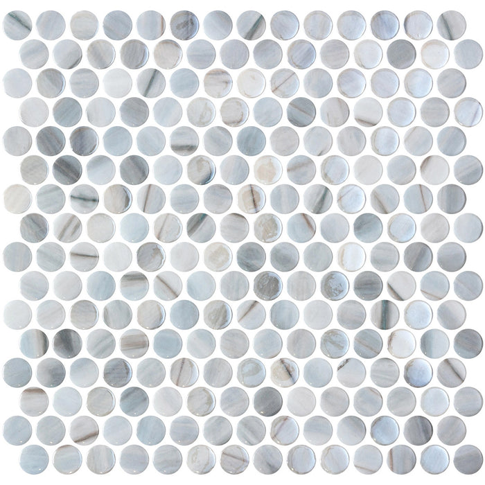 Penny Cassian Iridis 28.6 x 28.6cm Mosaic Sheet