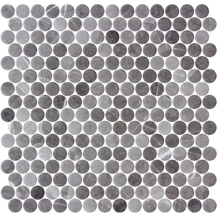 Penny Grafito Matte 28.7 x 28.5cm Mosiac Sheet