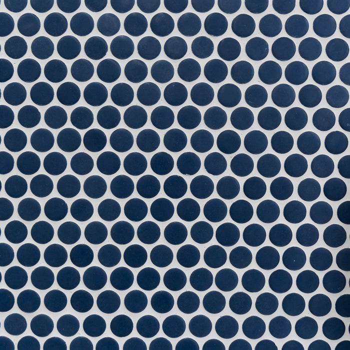 Penny Natureglass Deep Blue Matte Non Slip 28.6 x 28.6cm Mosaic Sheet