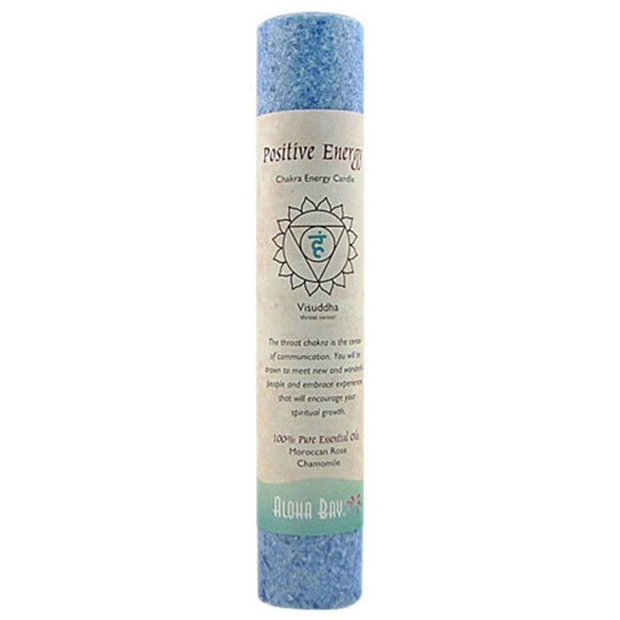 Positive Energy Blue Chakra Pillar Candle
