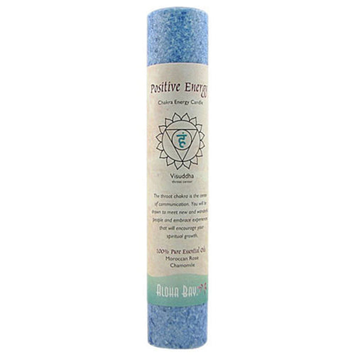 Positive Energy Blue Chakra Pillar Candle