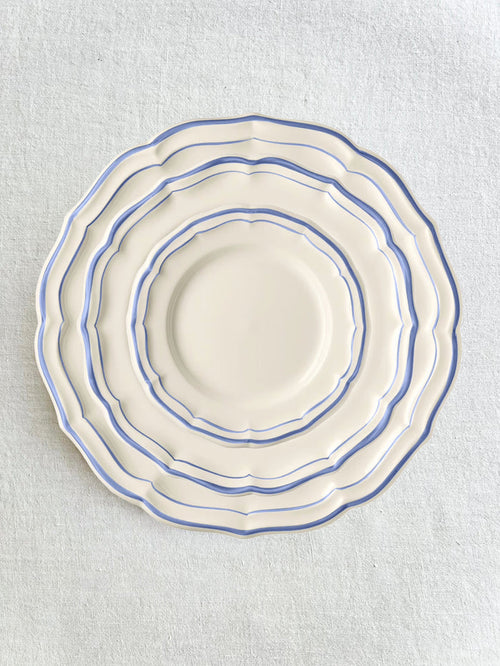 PRE-ORDER - Gien Fliet Dinnerware - Bleus