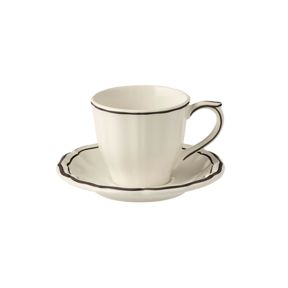 PRE- ORDER - Teacup & Saucer 6" 5.9oz - S/2