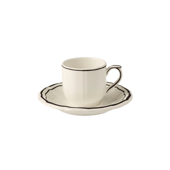 PRE- ORDER - Espresso Cup & Saucer 5.5" 2.9oz - S/2
