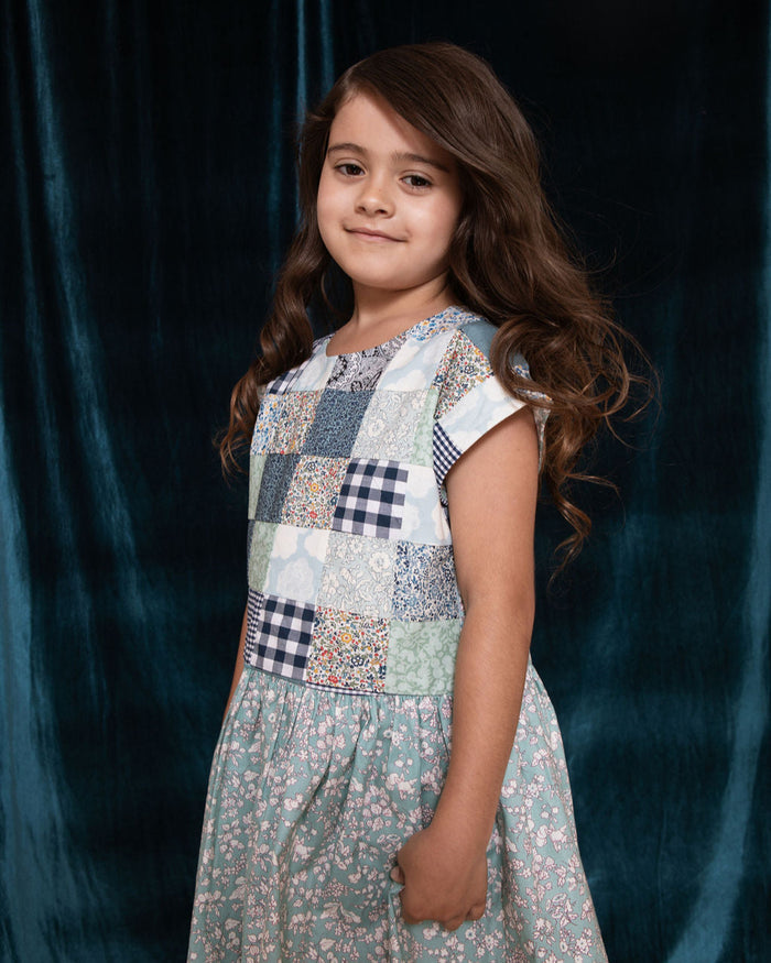Pretty Wild Kids Maggie Patch Dress Fruit Silhouette