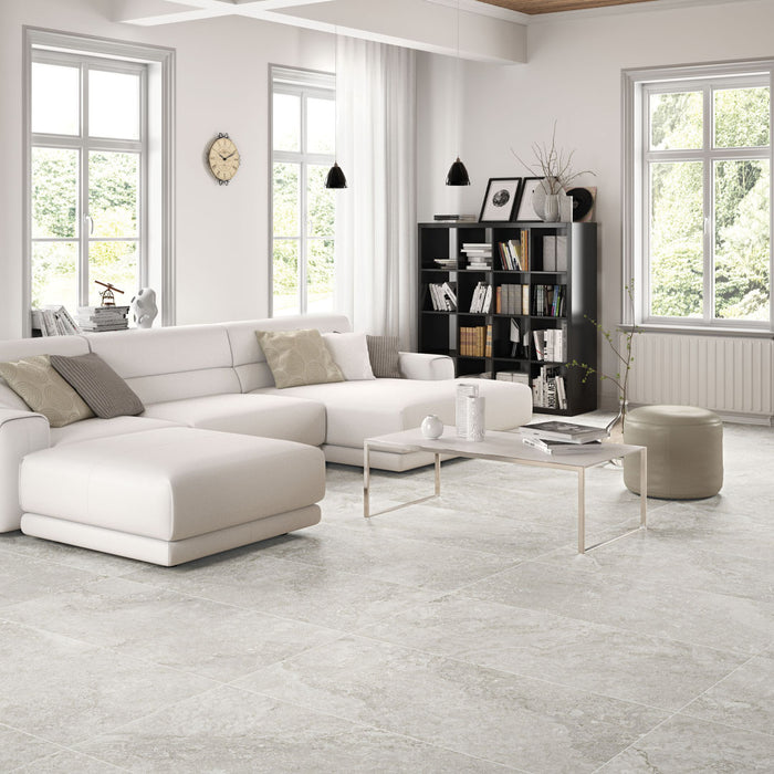 Rockstone Pearl Matt 100 x 100cm Rectified Porcelain Tile - 1.98sqm perbox
