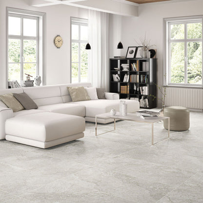 Rockstone Pearl Matt 100 x 100cm Rectified Porcelain Tile - 1.98sqm perbox