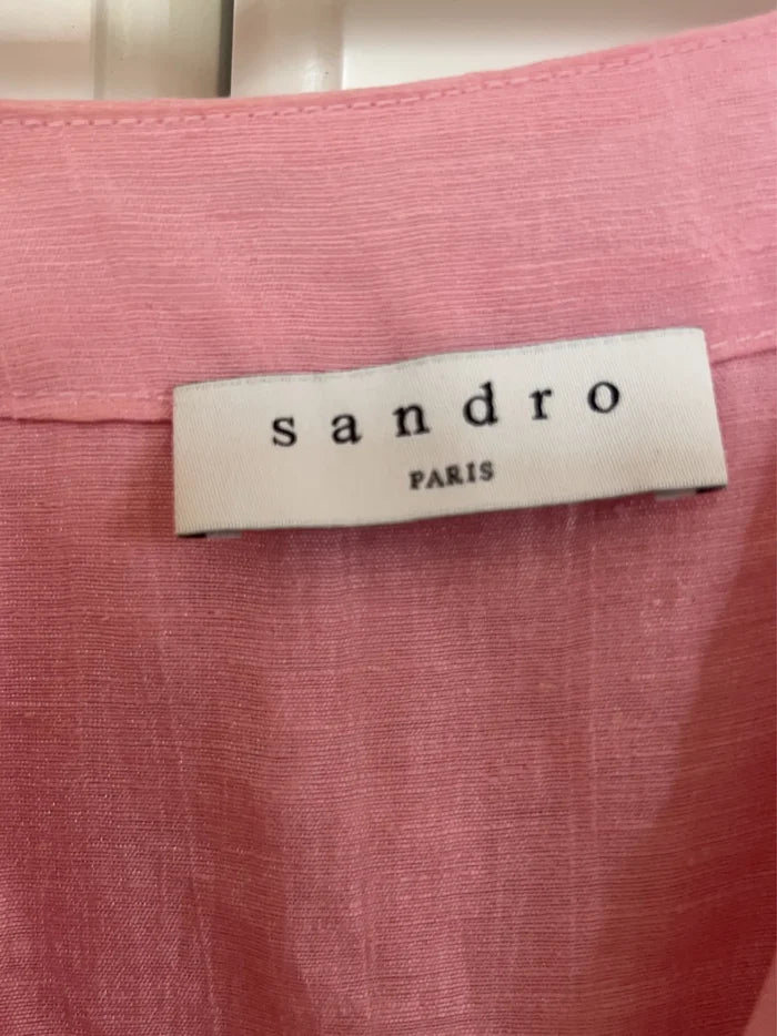 Sandro Sandro Buttoned Mini Flared-klänning NWOT