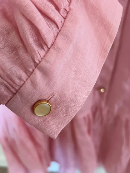 Sandro Sandro Buttoned Mini Flared-klänning NWOT