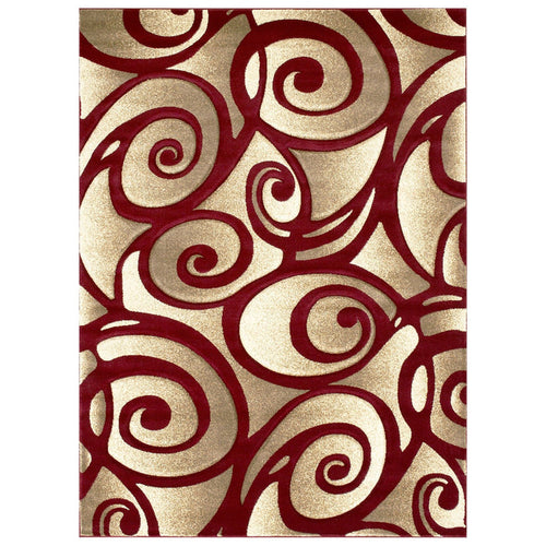 Sculpture 241 Area Rug - 10' x 13' - Red - Wichita Home Outlet