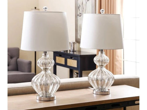 Silver Table Lamp - (Set of 2) - Wichita Home Outlet