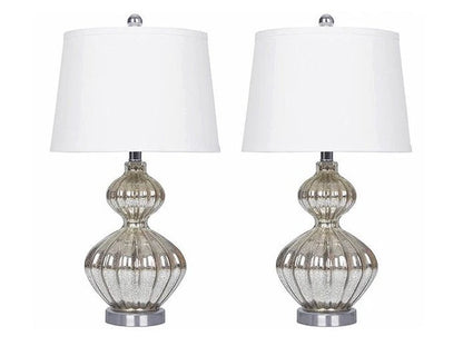 Silver Table Lamp - (Set of 2) - Wichita Home Outlet