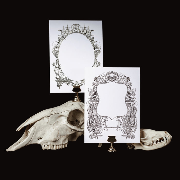 Silver Victorian Greeting Card