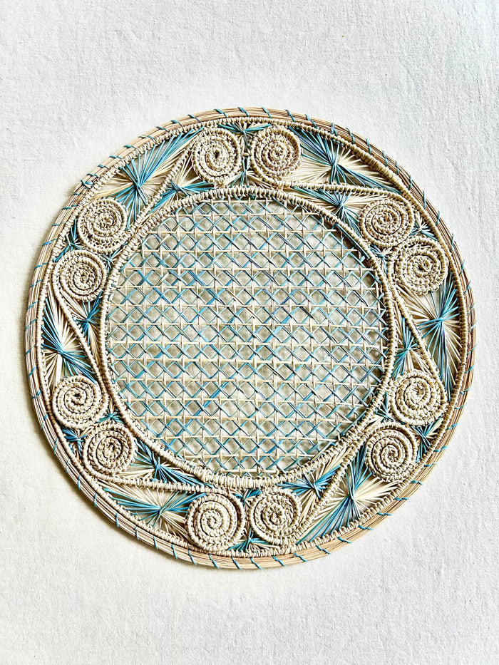 Soleil Charger / Placemat - Sky Blue S/4