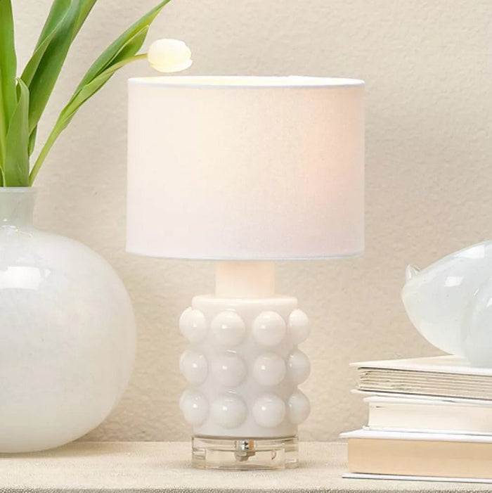 Splendor Home Fiona Bubble Glass Table Lamp - White - Wichita Home Outlet