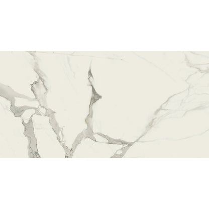 Statuario Natural 60 x 120cm Rectified Porcelain Tile- 1.44 sqm per box