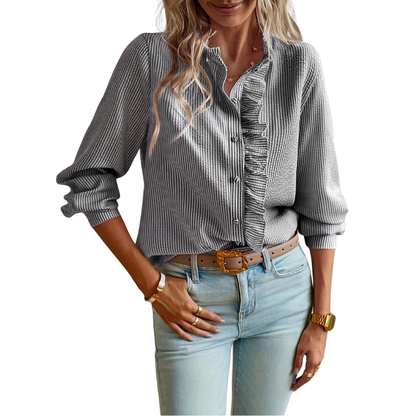 Sylvie™ – Effortless Button Front Blouse