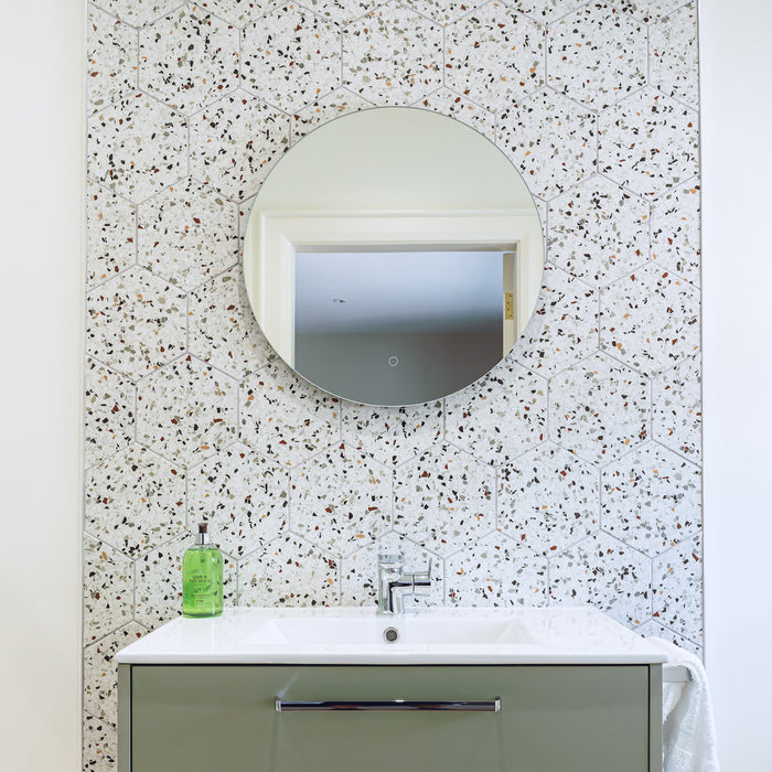 Tempo Mix Matt 20 x 24cm Hexagaon Porcelain Tile - 0.92 sqm perbox