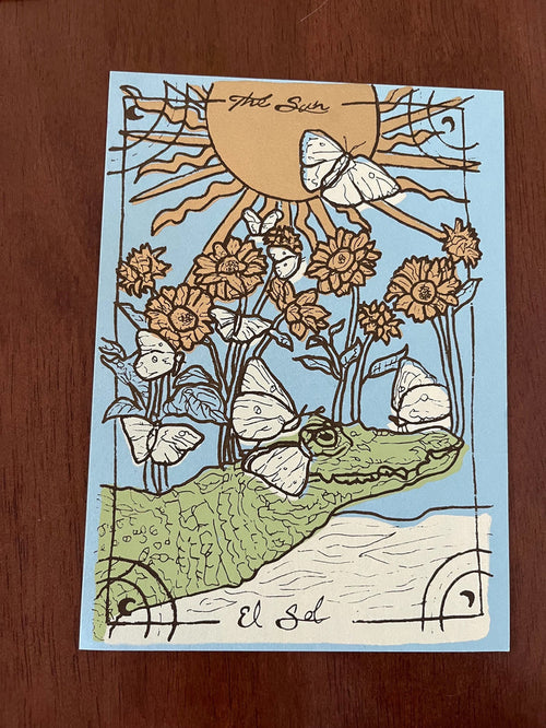 The Sun Tarot postcard