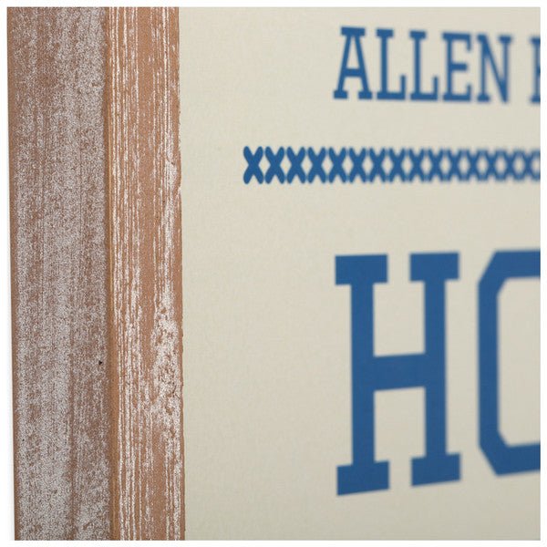 University of Kansas Home Sweet Home Court Wood Wall Decor - Wichita Home Outlet