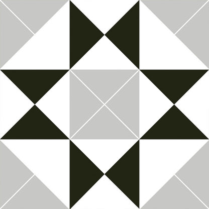 Victorian Albert 20 x 20cm Matt Porcelain Pattern Floor Tile - 0.6sqm perbox
