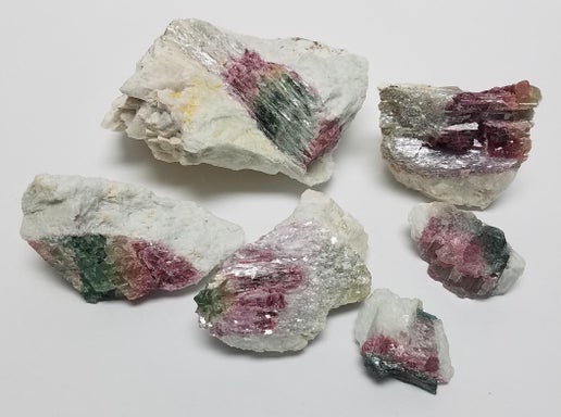 Watermelon Tourmaline in Matrix