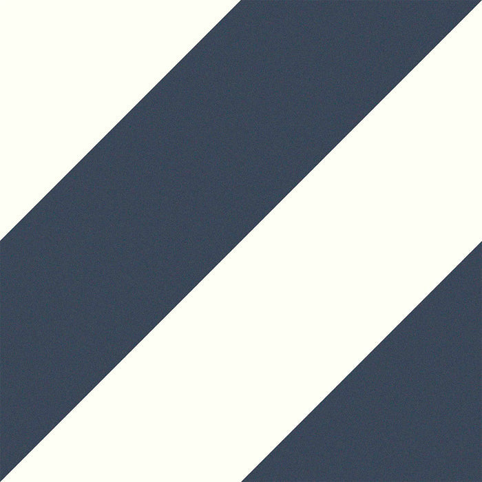 Zebra Navy 22.3 x 22.3cm Porcelain Pattern Tile - 1.15 sqm perbox